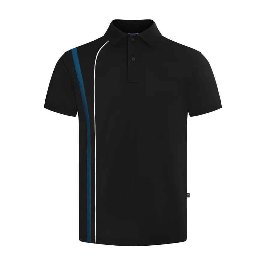 Polyester Spandex Regular-Fit Polo Shirt with Contrast Corded Piping Lines Down Front Men Polo Shirts New Arrival Shirts For Men