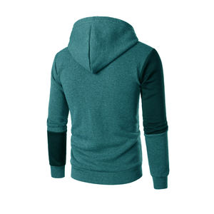 Sudadera con capucha de algodón 100% personalizada para hombre, Sudadera con capucha de gran tamaño con lavado ácido, bordado, bloque de Color, cordón, bolsillo de canguro, Unisex de talla grande - Product Image 6