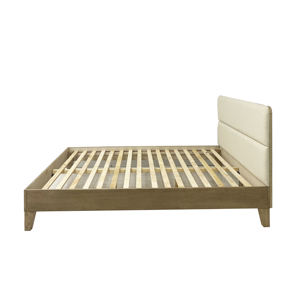 Lit en bois de chêne massif écologique Lit en bois naturel grande taille Mobilier Vietnam Prix direct d'usine - Product Image 6