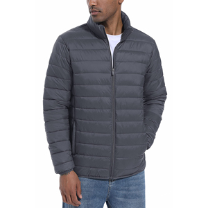 Chaqueta de plumón de lona ligera de invierno para hombre, abrigos térmicos impermeables a prueba de viento, chaqueta acolchada teñida lisa de estilo informal XS - Product Image 2