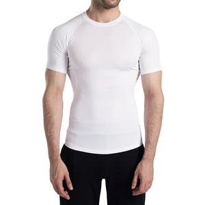Custom <b>Shirt</b> Half Sleeve <b>Compression</b> <b>Shirts</b> MMA Rash Guard Breathable Quick Drying <b>Men</b> Fitness Gym Bodysuit Spandex Nylon - Product Image 1