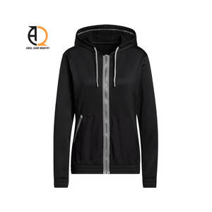 Custom Women's Casual <b>Hoodies</b> <b>Long</b> Sleeve Solid Lightweight Pullover Top Loose Sweatshirt - Product Image 2