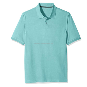 Chemises pour hommes avec logo personnalisé 100% coton - 220 grammes Tissu tricoté uni Coupe classique Anti-boulochage - Product Image 4