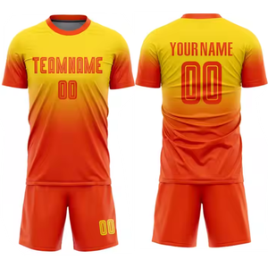 เสื้อฟุตบอลผ้าโพลีเอสเตอร์พิมพ์ลายแบบระเหิด100% สินค้ามาใหม่ชุดทีมคุณภาพสูงสั่งทำได้ - Product Image 4