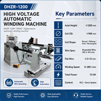 Machine à bobiner les transformateurs HV contrôlée par servo LEADWIN, 15KW, bobineuse automatique PLC pour transformateurs de distribution