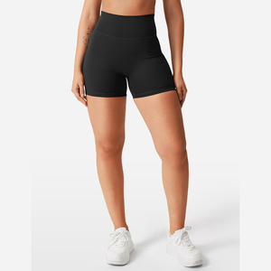 Shorts de yoga pour femmes avec logo personnalisé, de haute qualité, style motard, effet push-up, respirants, nouveaux shorts de yoga - Product Image 1