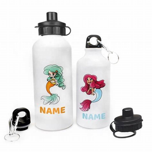 750ml personnalisé imprimé blanc en aluminium bouteille d'eau simple paroi léger Sports de plein air bouteille escalade crochet pour les personnes âgées enfants - Product Image 3