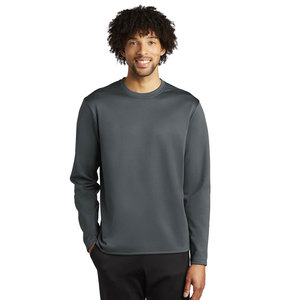 Wholesale Custom Knitwear Grey 320GSM Knitted Cotton Male Top Long <b>Sleeve</b> Men Basics Cotton Blended <b>Sweatshirt</b> - Product Image 1