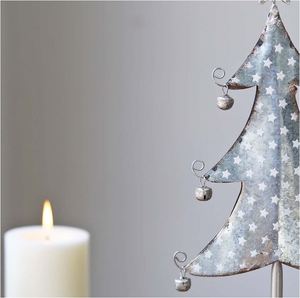 Stylish <b>Small</b> Metal Tree with <b>Bells</b> Christmas Decoration Made in India for Home Party Hanging Decor New Year Xmas Party 2023 - Product Image 2