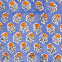 Tela de Voile Peinado Estampado a Bloques Personalizado, Ligero, Hecho a Mano en India, Material de Algodón para Prendas, Camisas de Niña, Bolsos, Trajes y Cortinas