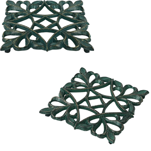 แผ่นรองจานสแตนเลสทรงกลมและสี่เหลี่ยม งานแฮนด์เมดจากอินเดีย เป็นมิตรกับสิ่งแวดล้อม สไตล์ร่วมสมัย สำหรับโต๊ะอาหารในครัว ราคาขายส่ง - Product Image 3