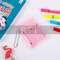 Corée paillettes mini rouge à lèvres bouton sac de rangement étanche en plastique plc voyage cosmétique maquillage organisateur pochettes sac portefeuille