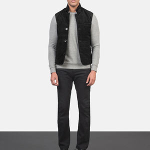 Chaleco de Motociclista de Cuero para Hombre, Resistente al Viento, con Logotipo Personalizado, Chaqueta de Cuero para Hombre - Product Image 3