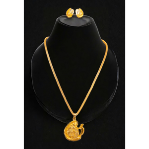 Boucles d'oreilles collier à bas prix serties de boucles d'oreilles collier de style traditionnel plaqué or 22 carats à vendre par les exportateurs - Product Image 1