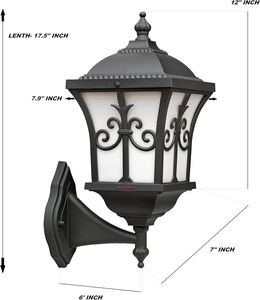 Metal <b>Outdoor</b> Electric Wall Scone Lamp With Black Spray Paint Finishing Hexagonal Shape Premium Quality <b>For</b> Garden Lighting - Product Image 1