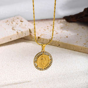 Collar con Colgante de la Virgen María, de Lujo, Chapado en Oro, con Diamantes, Estilo Hip Hop, en Plata de Ley, Éxito de Ventas Transfronterizo - Product Image 4