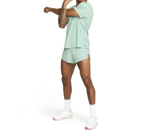 Shorts de sport décontractés pour hommes, double couche, séchage rapide, en tissu tricoté, grande taille, couleur unie, écologique, respirant, multi-poches pour l'été - Product Image 6