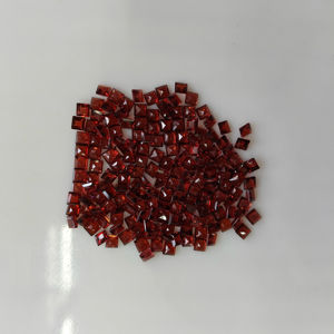 พลอยโกเมนสีแดงธรรมชาติ ขนาด 3.5 มม. ทรงสี่เหลี่ยมเจียระไนแบบสเต็ปคัต คุณภาพดีที่สุด สำหรับทำเครื่องประดับ - Product Image 3
