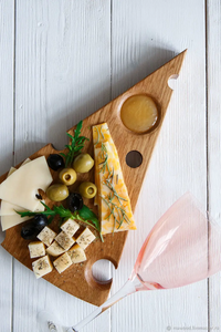 Outils de cuisine modernes Assiette à fromage en bois Planche à fromage en bois écologique personnalisée Planche à charcuterie en acier inoxydable - Product Image 3