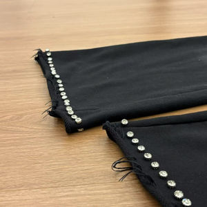 Ventes en gros de survêtements pour hommes en taille plus, sweat-shirt à fermeture éclair et pantalon de survêtement, style vintage, tissu en molleton 100% coton, appliqué brodé - Product Image 6