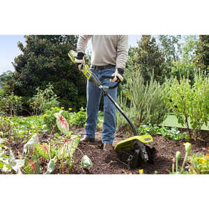 Cultivador Inalámbrico de 10 Pulgadas y 40 Voltios con Batería de Iones de Litio y Accesorios para Jardinería y Labranza Doméstica - Product Image 2