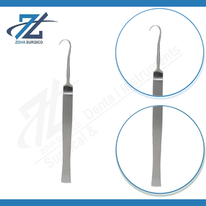 Rétracteur manuel à crochet unique de haute qualité, fin, demi-taille, en acier inoxydable chirurgical, instruments réutilisables fabriqués - Product Image 3