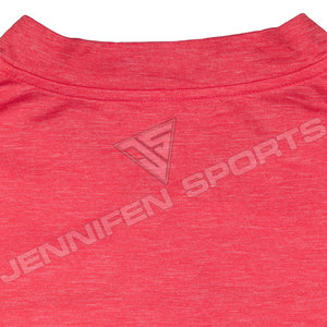 Vêtements de sport T-shirt personnalisé de haute qualité Tissu en coton/polyester, col rond, logo personnalisé, étiquette intérieure du cou - Product Image 5