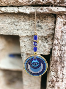 Ojo Turco DAFNI de 11 CM, Hecho a Mano, con Relieve, Magnético, de Vidrio, Tradicional, Promocional, Novedoso, para Decoración de Pared - Product Image 5