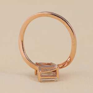 Bague de fiançailles en diamant de laboratoire Toi et Moi avec taille poire 0,39 TCW (0,10 CT) - Élégante et luxueuse - Product Image 2