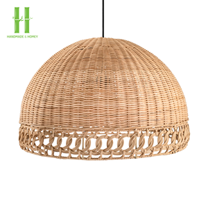 Pantalla de Lámpara Moderna de Ratán y Bambú para Interiores, Lámpara Colgante al por Mayor, Decoración de Hotel, Artesanía, Forma Personalizada, Fabricante de Vietnam - Product Image 4