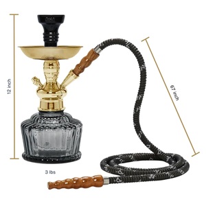 Chất Lượng Cao Cấp Thủy Tinh Hookah Thiết Lập Xách Tay Vàng Shisha Hookah Với Hose Barware Công Cụ Hút Thuốc Lá Hương Vị Hookah Cho Đám Cưới - Product Image 2
