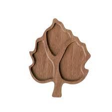 Qualité supérieure Nouveau design Plateau de service en bois massif d'acacia Assiette à dîner en forme de feuille pour dessert, collations, thé, fruits - Product Image 6