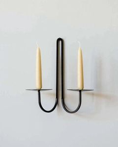 Candelabro de Metal Vintage creativo hecho a mano, decoración navideña para el hogar, portavelas en miniatura, regalos de arte para Pascua - Product Image 5