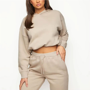 Unisex Vintage Winter Fleece Tracksuit Set 100% Cotton Printed Sweatpants Embroidery <b>Zip</b>-<b>up</b> Hoodie Plus Size Hoodie - Product Image 3