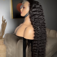 Perruque birmane bouclée cheveux bruts sans colle pré-plumée 13x4 perruques de cheveux humains avant de lacet Hd dentelle frontale lâche vague profonde perruques bouclées