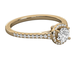 Nouveautés Mode Luxe Bague en or blanc massif 14 carats avec diamant de laboratoire taille brillant classique certifié IGI pour femme fiançailles - Product Image 3