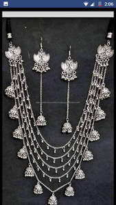 Oxyder le processus de bijoux indiens collier de mariage pour femmes Fashion Oxidize pour les décorations de mariage et de fête - Product Image 4