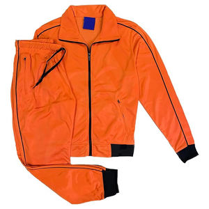 Nuevo chándal de nailon reflectante con logotipo bordado personalizado para hombre, ropa al por mayor, chaqueta cortavientos para correr, chándal con cremallera para hombre - Product Image 4