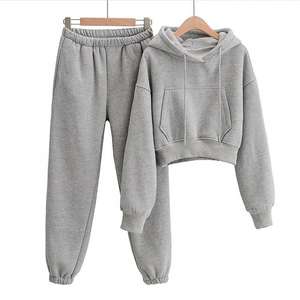 Ensemble de survêtement 2 pièces pour homme, sweat à capuche surdimensionné avec fermeture éclair, couleur personnalisée, vêtements de sport pour Jogging - Product Image 4