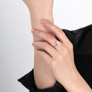 Graceful Oval <b>Diamond</b> <b>Ring</b> Setting 2 Ct D-F VVS1-VS2 Lab Grown <b>Diamond</b> In 14K And 18K Yellow Gold Special Occasion Party Wear - Product Image 3