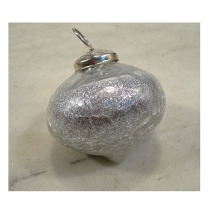 เครื่องประดับแก้วแวววาวแบบห้อยทรงกลมสำหรับตกแต่งบ้านต้นคริสต์มาส - Product Image 1