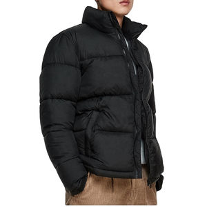 Vestes d'automne grande taille hommes femmes automne et hiver nouveau Slim ample à capuche mi-longueur mince bulle doudoune - Product Image 6