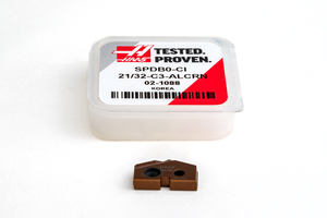 HSD, insert de foret à lame plate en carbure C3 Ø 21/32 po, taille de support 0, revêtement AlCrN - Product Image 4