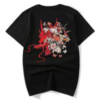 T-shirt Homme Oversize en Coton 100% de Haute Qualité pour l'Été, Impression Personnalisée, Respirant, Confortable, Séchage Rapide, Tissu 300g