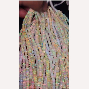 22 Strand Natural Ethiopian <b>Opal</b> 4-6mm Rondelle Smooth Gemstone Beads 1065 Cts Lot Iroc Sales 16 Inch US$363 - Product Image 2