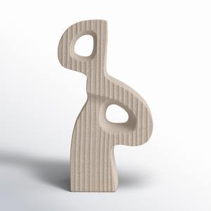 Objet de table blanc, sculpture élégante et artistique, décoration d'intérieur, pièce maîtresse pour le salon, l'affichage de bureau, fabriqué à la main en Inde - Product Image 1