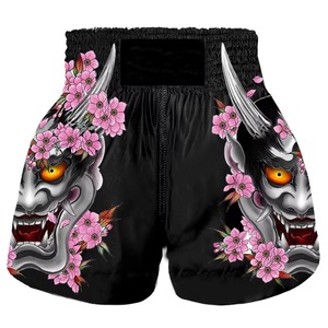 Custom Design Printed Kick Boxing / Muay Thai Shorts Fighting Heat-Transfer Printed 100% Polyester <b>Hip</b> Hop Shorts Custom Colors - Product Image 4
