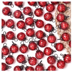 Bolas de Navidad Adornos Bolas Cristal rojo Navidad Redondas Bolas de árbol de Navidad Adornos de árbol rojo - Product Image 1