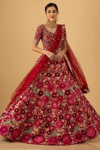 Ropa de Boda nupcial última llegada 2025 mejor calidad diseñador pesado dos tonos seda Lehenga Choli mejor precio proveedor de Surat - Product Image 2