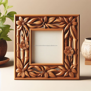 Meilleure vente Cadre photo en bambou entièrement fait à la main Cadre photo en bois sculpté - Product Image 2